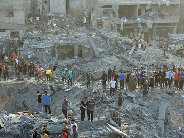 اسرائیل کی وحشیانہ بمباری میں 10 بچوں سمیت 28 فلسطینی شہید