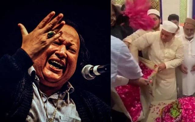 گلوکار راحت فتح علی خان کی استاد نصرت فتح علی خان کی قبر پر حاضری ،فاتحہ خوانی کی
