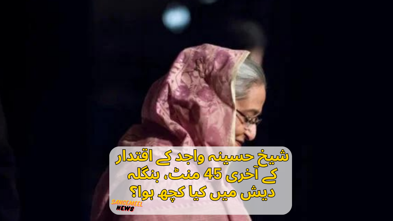 شیخ حسینہ واجد کے اقتدار کے آخری 45 منٹ، بنگلہ دیش میں‌ کیا کچھ ہوا؟