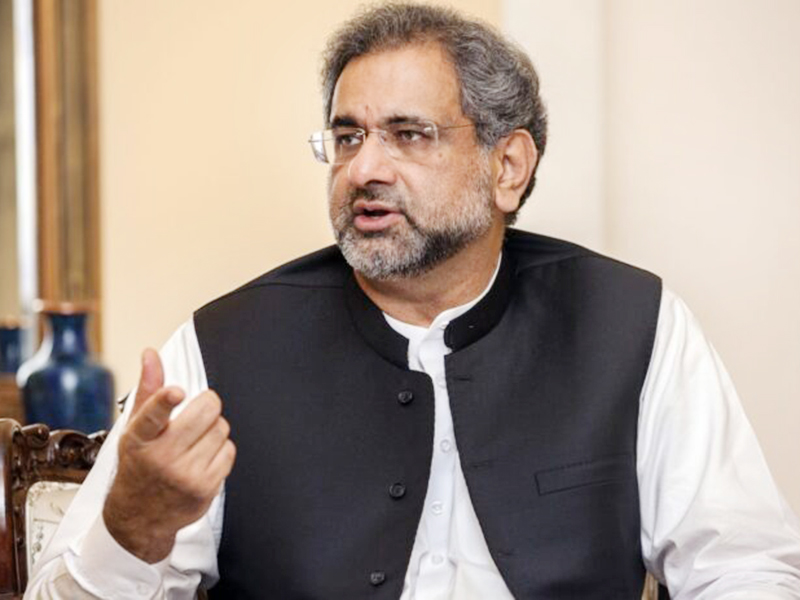 بانی پی ٹی آئی کو بات چیت کیلئے اپنا رویہ بدلنا ہو گا: شاہد خاقان عباسی