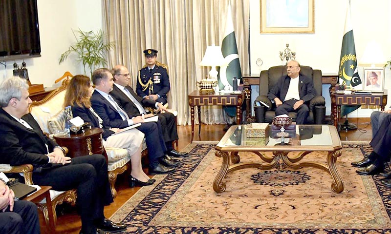 صدرمملکت سے آئی ایم ایف وفد کی ملاقات، معاشی صورتحال پر گفتگو‘عالمی ادارے کا اظہار اطمینان