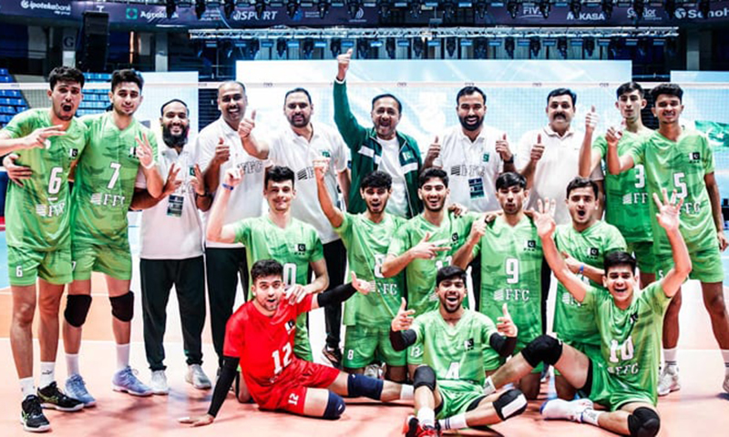 انڈر 19 والی بال چیمپئن شپ: پاکستان نے ازبکستان کو تین صفر سے ہرا دیا