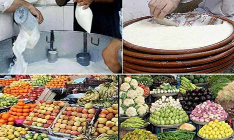 دودھ، دہی ، سبزی اور پھلوں کی قیمتیں آسمان چھونے لگیں