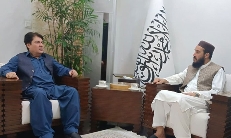 مشیر اطلاعات خیبر پختونخوا بیرسٹر سیف کی افغان سفیر سے ملاقات، اہم امور پر تبادلہ خیال