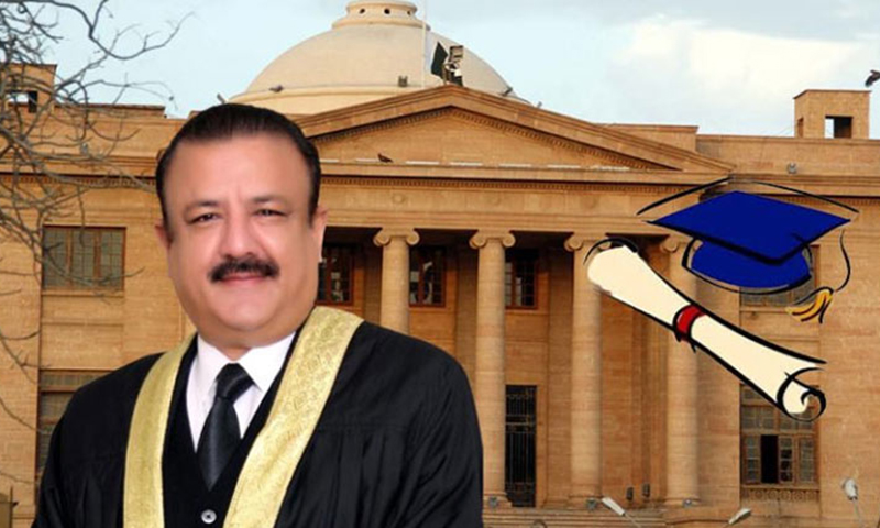 سندھ ہائیکورٹ نے جسٹس طارق جہانگیری کی ڈگری منسوخی کا فیصلہ معطل کر دیا
