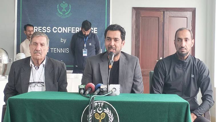 پاکستان پہلی بار اے ٹی پی ٹورنامنٹ کی میزبانی کرے گا دنیا بھر سے نامور بین الاقوامی کھلاڑیوں کی شرکت متوقع جو پاکستان کو پروفیشنل ٹینس کیلئے ایک ابھرتی ہوئی منزل کے طور پر پیش کریگا پاکستان میں 5 ایکس جے 30 اور 2 ایکس جے 60 آئی ٹی ایف جونیئرز ٹورنامنٹس کی میزبانی بھی کی جائے گی،صدر پی ٹی ایف کی گفتگو
