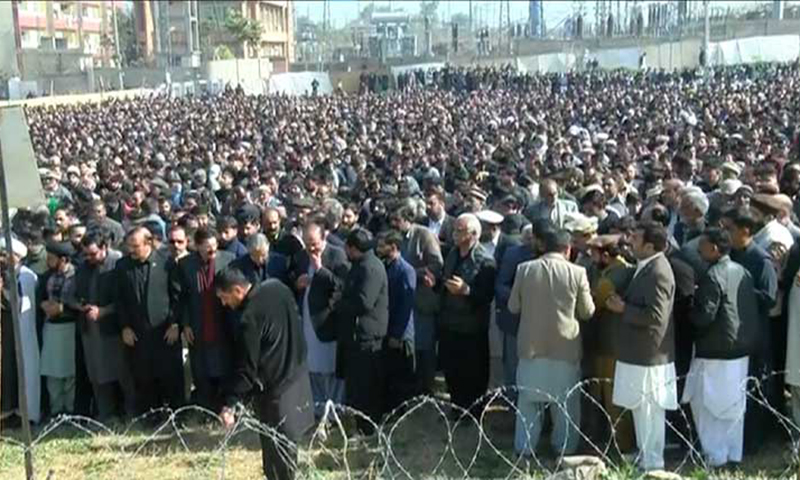 اسلام آباد دھماکے میں شہید ہونے والوں کی نمازِ جنازہ ادا