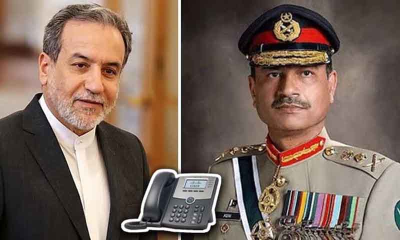فیلڈ مارشل عاصم منیر سے ایرانی وزیر خارجہ عباس عراقچی کا ٹیلیفونک رابطہ، خطے میں امن کیلئے کردار کی تعریف